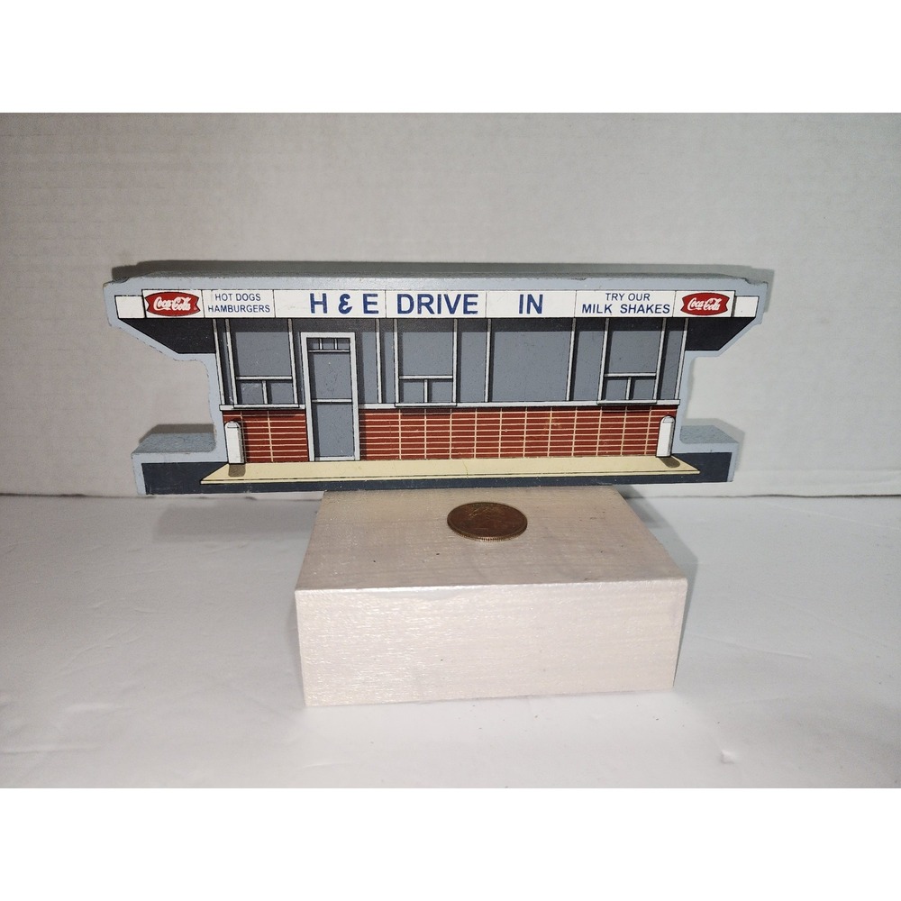 H&E Drive In, restaurant in Gretna, Virginia, shelf sitter vintage historical